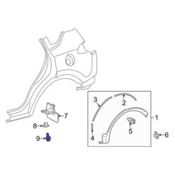 Toyota OE 90159A0053 – Mud Flap Screw