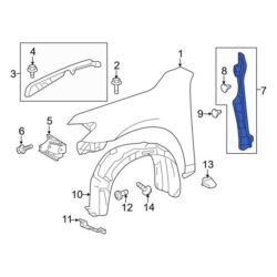 Toyota OE 5388306090 – Rear Left Fender Seal