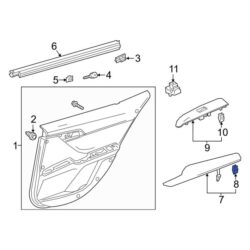 Toyota OE 9046705172 – Inner Door Interior Trim Panel Retainer