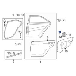 Toyota OE 9018906227 – Door Access Cover Nut