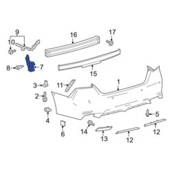 Toyota OE 5259206030 – Left Bumper Seal