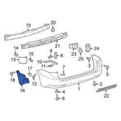 Toyota OE 5259208020 – Left Bumper Seal