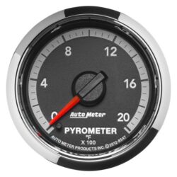 Auto Meter® 8547 – Dodge Factory Match 4th Generation Series 2-1/16″ EGT Pyrometer Gauge, 0-2000 F