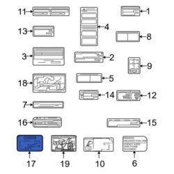 Lexus OE 887230E010 – Caution Label