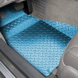 ACC® 221002-BLU – 1st Row Blue Aluminum Diamond Plate Floor Mats