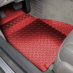 ACC® 041002 – 1st Row Red Aluminum Diamond Plate Floor Mats