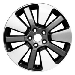 Replace® ALYKJ090U45U1 – 10 Alternating-Spoke Black with Machined Face 18×7.5 Alloy Factory Wheel – Factory Take Off