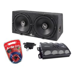 Audiopipe® APSB-1250 – APSB Series 12″ 1000W Subwoofer/100W Amplifier 4 Ohm Dual Bass Package