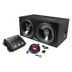 Audiopipe® APSB1299PP – APSB Series 12″ 600W Subwoofer/500W Amplifier 4 Ohm Dual Bass Package