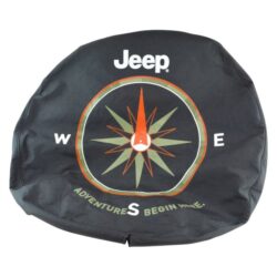 DIY Solutions® BAS00727 – Compass Black Denim Spare Tire Cover