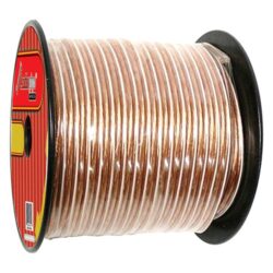 Audiopipe® CABLE-10-300CL – 10 AWG 1-Way 300′ Clear Stranded GPT Speaker Wire