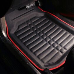 FH Group® – Deep Tray Non-Slip Leather Floor Mat Set