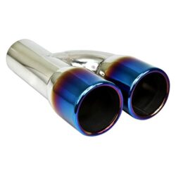 Different Trend® – Blue Flame Series Round Dual Exhaust Tip