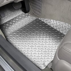 ACC® 041001 – 1st Row Silver Aluminum Diamond Plate Floor Mats