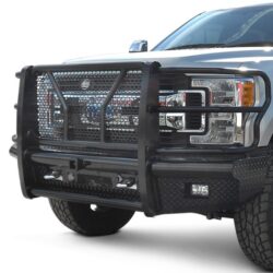 SteelCraft® – Full Width Front Winch HD Bumper with Brush Guard and Hitch Receiver