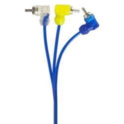 Install Bay® IBVRCA3M – 9′ Video RCA Cable with High Quality Blue Flexible Jacket & Nickel Plated Connectors