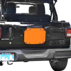 Steinjager® J0048211 – Fluorescent Orange Spare Tire Carrier Delete Plate