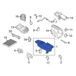 Lincoln OE DG1Z19850D – A/C Evaporator Core Case