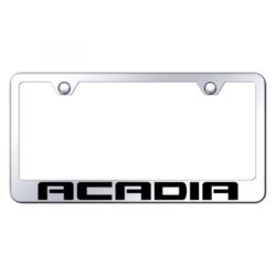 Autogold® – Chrome License Plate Frame with Laser Etched Acadia Logo