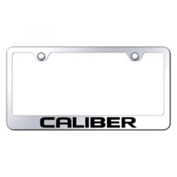 Autogold® – Chrome License Plate Frame with Laser Etched Caliber Logo