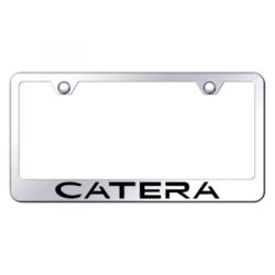 Autogold® – Chrome License Plate Frame with Laser Etched Catera Logo