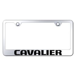 Autogold® – Chrome License Plate Frame with Laser Etched Cavalier Logo