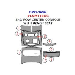 Remin® LNMT10OC-SBLACK – Black 2nd Row Center Console Upgrade Kit (8 Pcs)