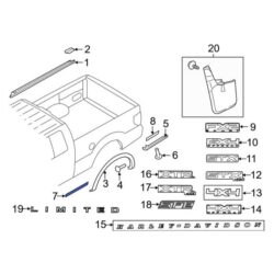 Ford OE 9L3Z9929076B – Rear Right Body Trim Molding