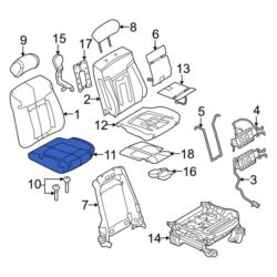 Ford OE AL3Z1562900AA – Front Right Seat Cover