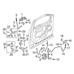 Ford OE FL3Z14A626AD – Front Left Keyless Entry Keypad