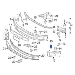 Ford OE W712196S300 – Fender Liner Retainer