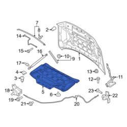 Ford OE FL3Z16738B – Front Hood Insulation Pad