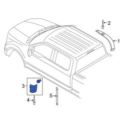 Ford OE FL3Z1520976AB – Right Truck Cab Corner Trim Panel