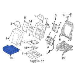 Ford OE KL3Z1562901BA – Front Left Seat Cover