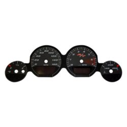 US Speedo® MAG081 – Daytona Edition Gauge Face Kit with Black Night Lettering Color, Black, 160 MPH