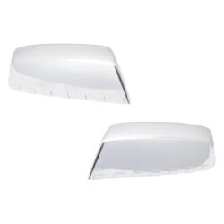 TRQ® MCA08453 – Checkered Flag Chrome Driver and Passenger Side Mirror Covers