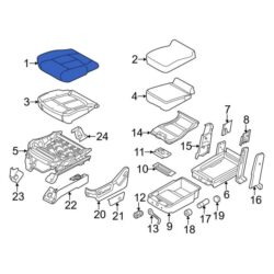 Ford OE CC3Z2562900HA – Front Right Outer Seat Cover