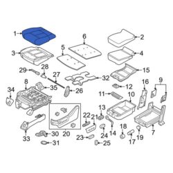 Ford OE BC3Z2562901AA – Front Left Outer Seat Cover