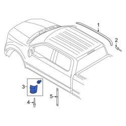 Ford OE FL3Z1629076AD – Right Truck Cab Corner Trim Panel