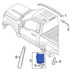 Ford OE ML3Z1520976AAPTM – Right Truck Cab Corner Trim Panel