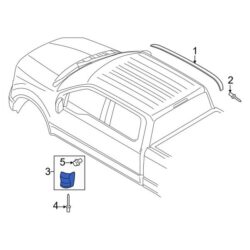 Ford OE ML3Z1829076AAPTM – Right Truck Cab Corner Trim Panel