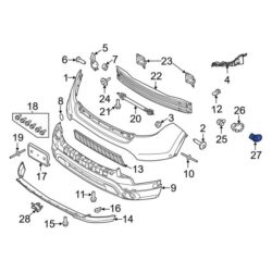 Ford OE BB5Z15C873ABPTM – Front Left Fog Light Trim