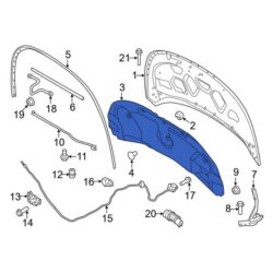 Ford OE FB5Z16738A – Front Hood Insulation Pad