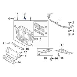 Ford OE L1MZ19892A – Radiator Support Panel Seal