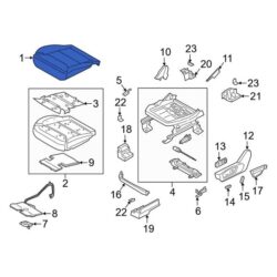 Ford OE LB5Z7862901BA – Front Left Seat Cover