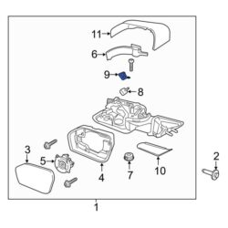 Ford OE LB5Z19H421B – Front Right Lane Departure System Camera Bracket