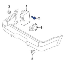 Ford OE W702434S439 – Bumper Cover Spacer Panel Screw