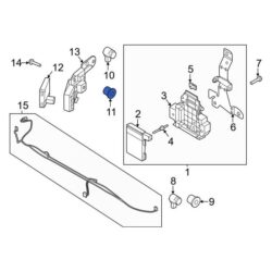 Ford OE NL3Z15C873EAPTM – Front Right Parking Aid Sensor Retaining Ring