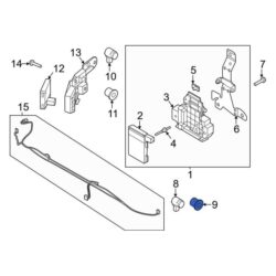 Ford OE NL3Z15A862EDPTM – Front Right Inner Parking Aid Sensor Retaining Ring