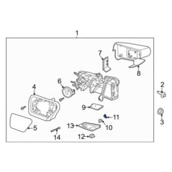 Ford OE ML3Z19H421C – Front Right Park Assist Camera Bracket